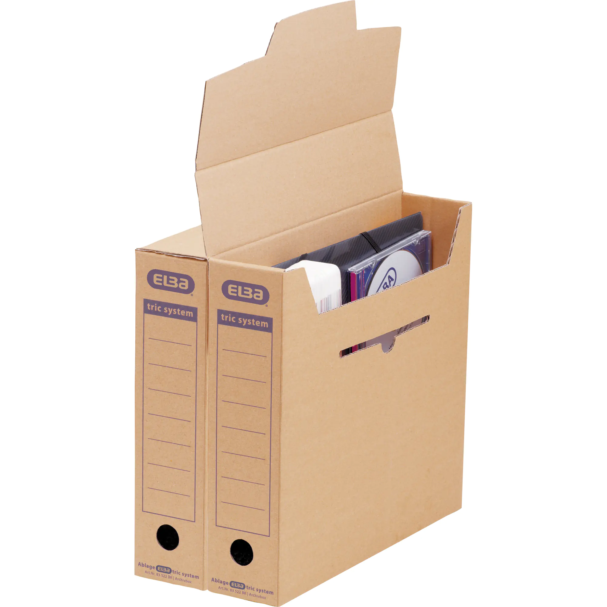 Elba Archivbox tric System für DIN A4 naturbraun aus der Kategorie Archivierung