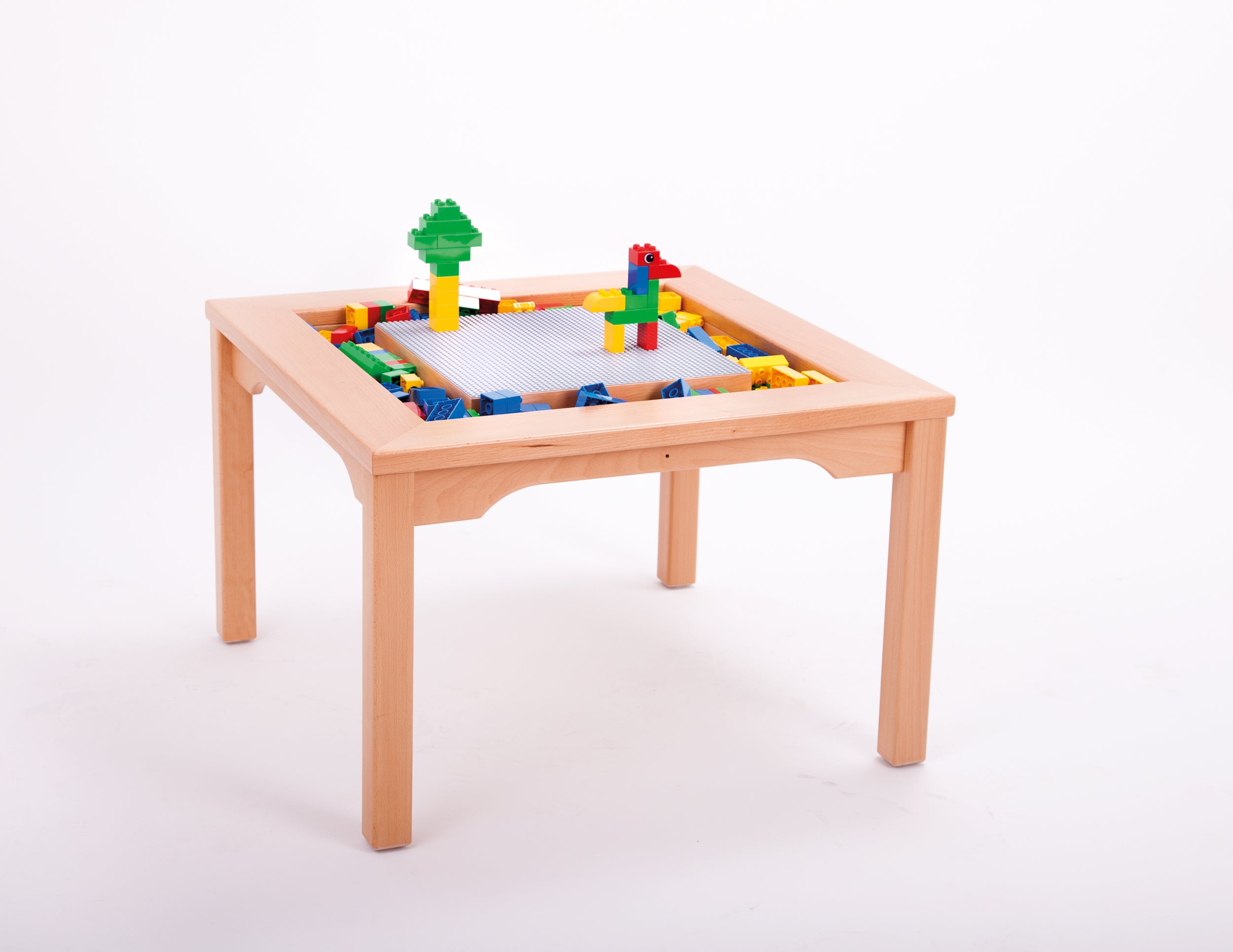 Spieltisch für LEGO®/DUPLO® inkl. Steine, gesamte Tischfläche 76 x 76 cm aus der Kategorie Tische