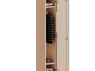 Spind Schrank, 5 OH, 1 durchgehende Tür,  rechts, B/H/T 30,5x190x40cm aus der Kategorie Garderobenschränke