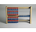 Schüler-Rechenrahmen, 1 - 100, 10/10 Kugeln, rot/blau aus der Kategorie Schüler-Rechenrahmen