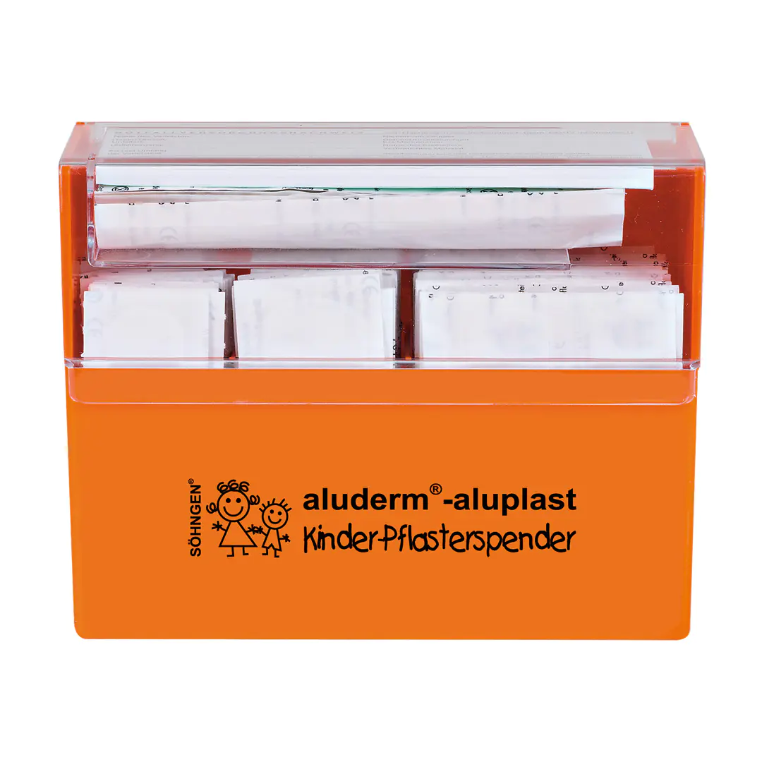 aluderm® Pflasterspender Kinder gefüllt aus der Kategorie Erste Hilfe
