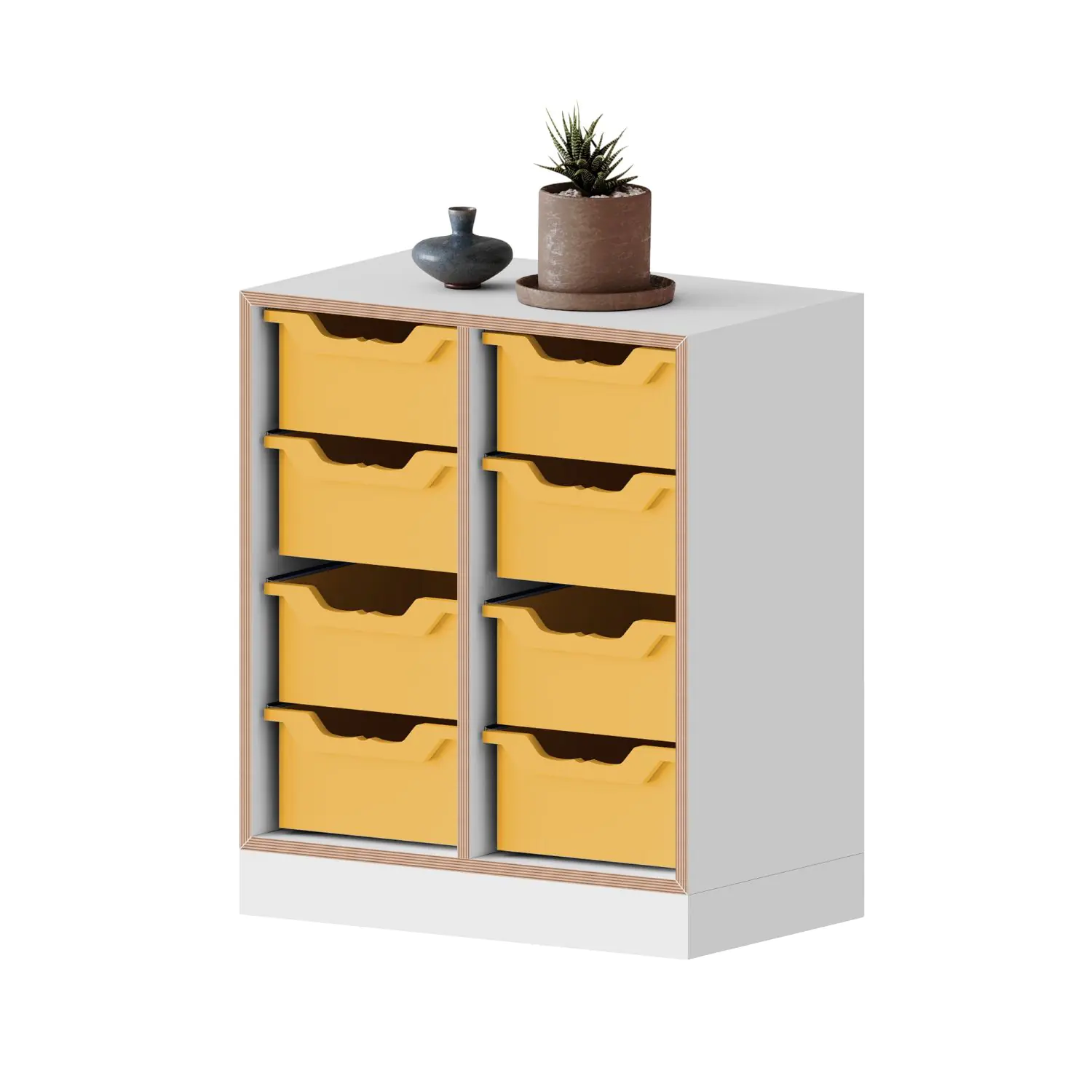 qickly® Regal, 2 OH, 8 große Ergo Tray Boxen, B/H/T: 70,1x74,3x42,6 cm aus der Kategorie Regale Schnelllieferprogramm