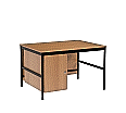 EDV-Lehrertisch, 120x90 cm (B/T), 72 cm hoch, offener Blechkabelkanal, aus der Kategorie Lehrertische
