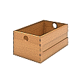 Massivholzkasten, 17 cm hoch, 22x36 cm (B/T), aus Buchenholz (massiv) aus der Kategorie Aufbewahrungskisten
