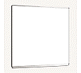 Whiteboard, 120x120 cm, mit durchgehender Ablage, Stahlemaille weiß,