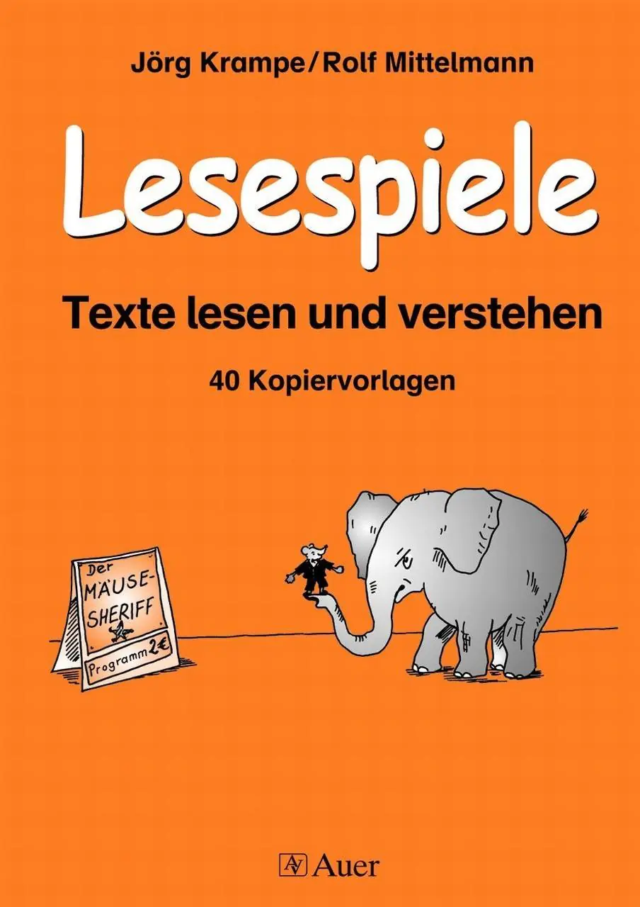 Lesespiele. Texte lesen und verstehen ab Klasse 2 aus der Kategorie Deutsch