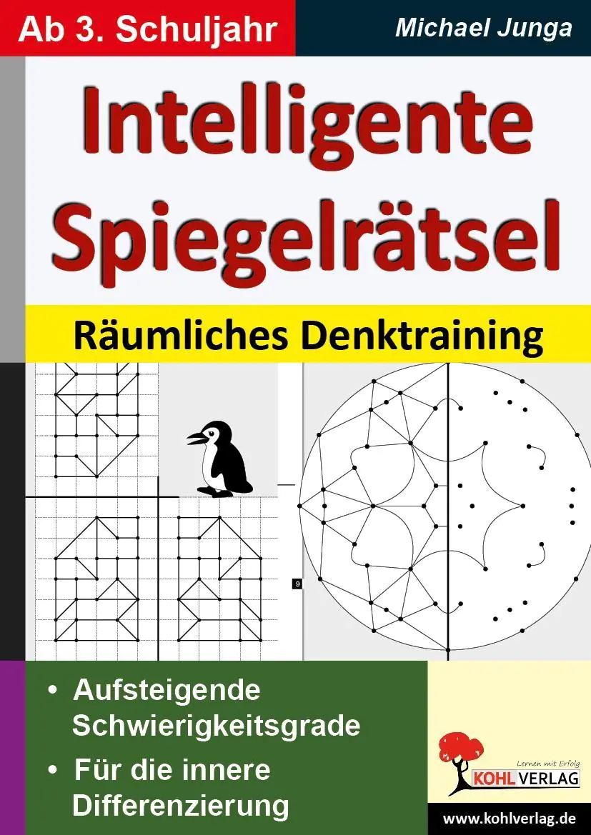 Intelligente Spiegelrätsel aus der Kategorie Schulbücher