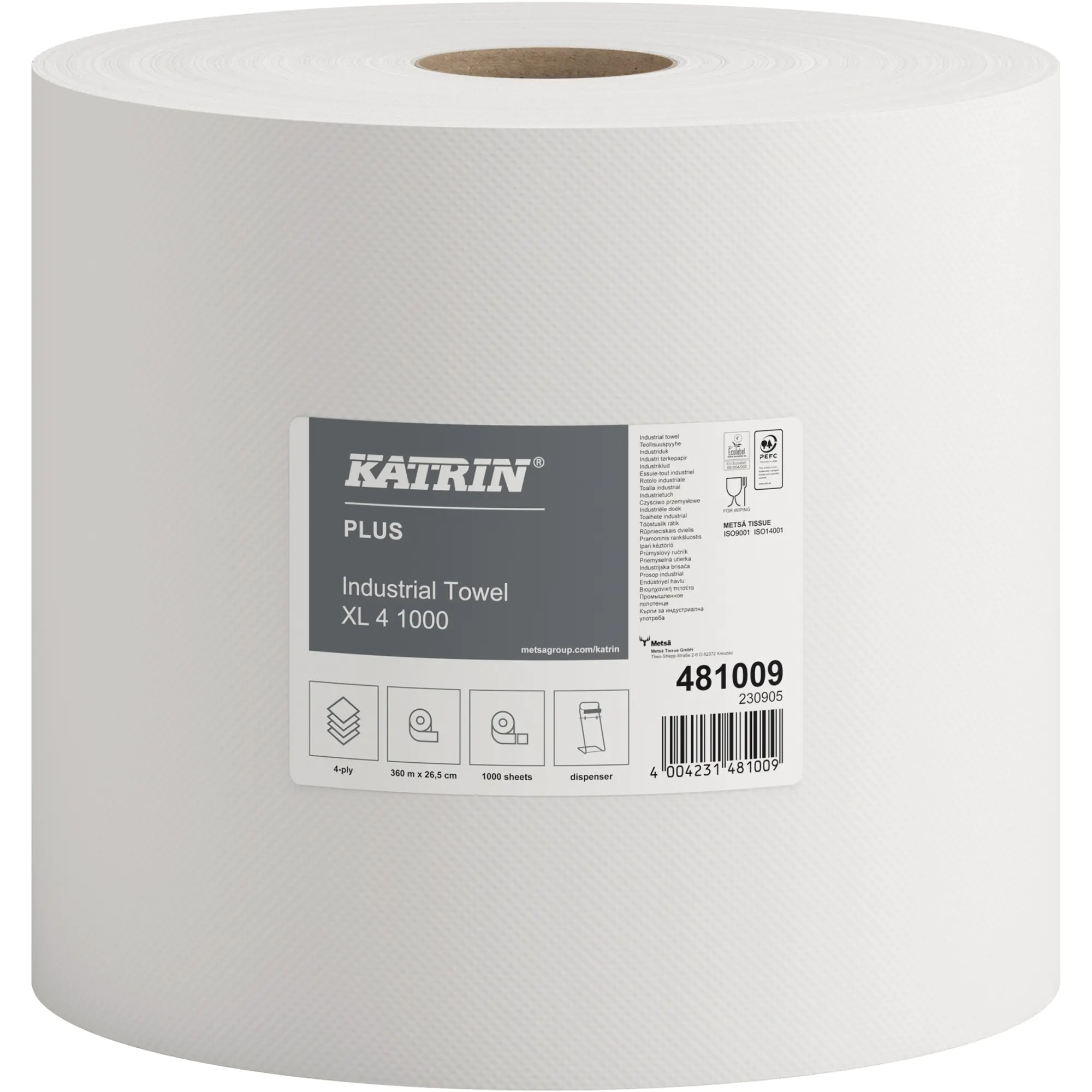 Katrin Wischtuch Plus XL 4 265mmx360m ws 1.000Blatt aus der Kategorie Schwämme & Tücher