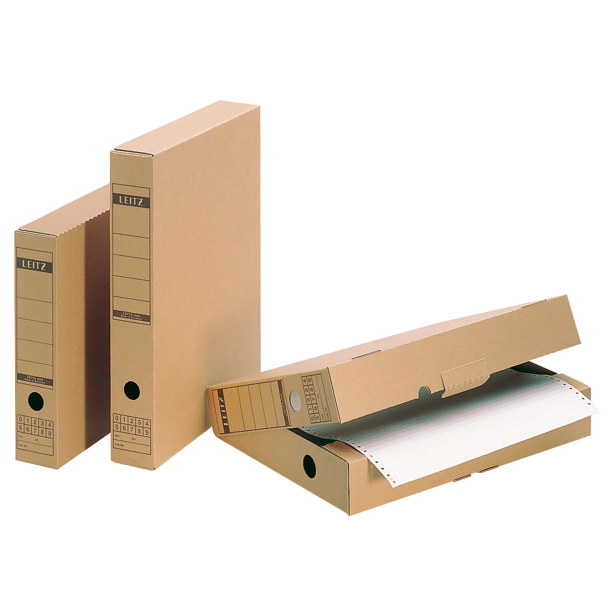 Leitz Archivbox DIN A4 max. 63mm Wellpappe naturbraun aus der Kategorie Archivierung