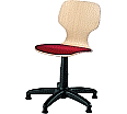 Drehstuhl mit Gaslift, höhenverstellbar 39-52 cm, feststehend, mit Sitzpolster, aus der Kategorie Stühle