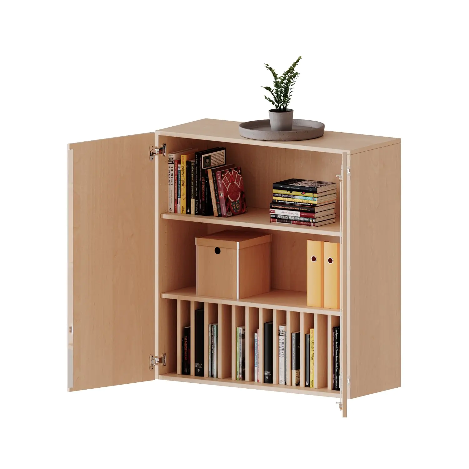 Aufsatz für Klassenbücher, 3 OH, 1 Reihe für 14 Klassenbücher, B/H/T 100x108x40cm aus der Kategorie Schränke allgemein