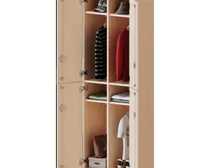 Spind Schrank, 5 OH, 4 Türen, je 2 übereinander, B/H/T 60x190x40cm aus der Kategorie Garderobenschränke