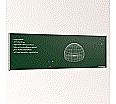 Wandtafel Stahlemaille grün, 300x100 cm, ohne Kreideablage, aus der Kategorie Langwandtafeln Grün