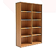 Bibliotheksregal 190 cm hoch, 126x40 cm (B/T), 8 x 25mm verstellbare Böden  aus der Kategorie Bibliotheksregale
