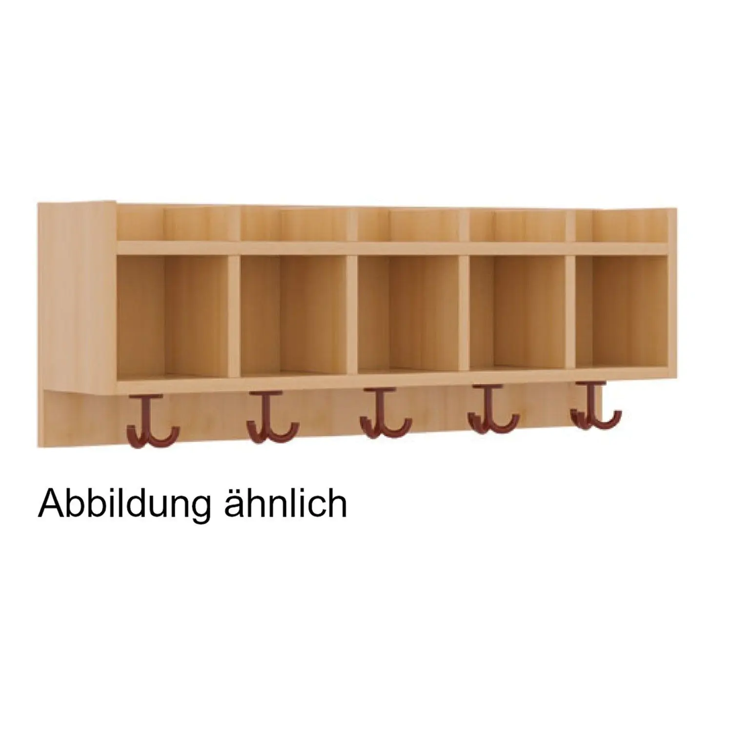 Garderobenablage für die Kunststoffboxen 85011, 7 Plätze aus der Kategorie Garderobenregale