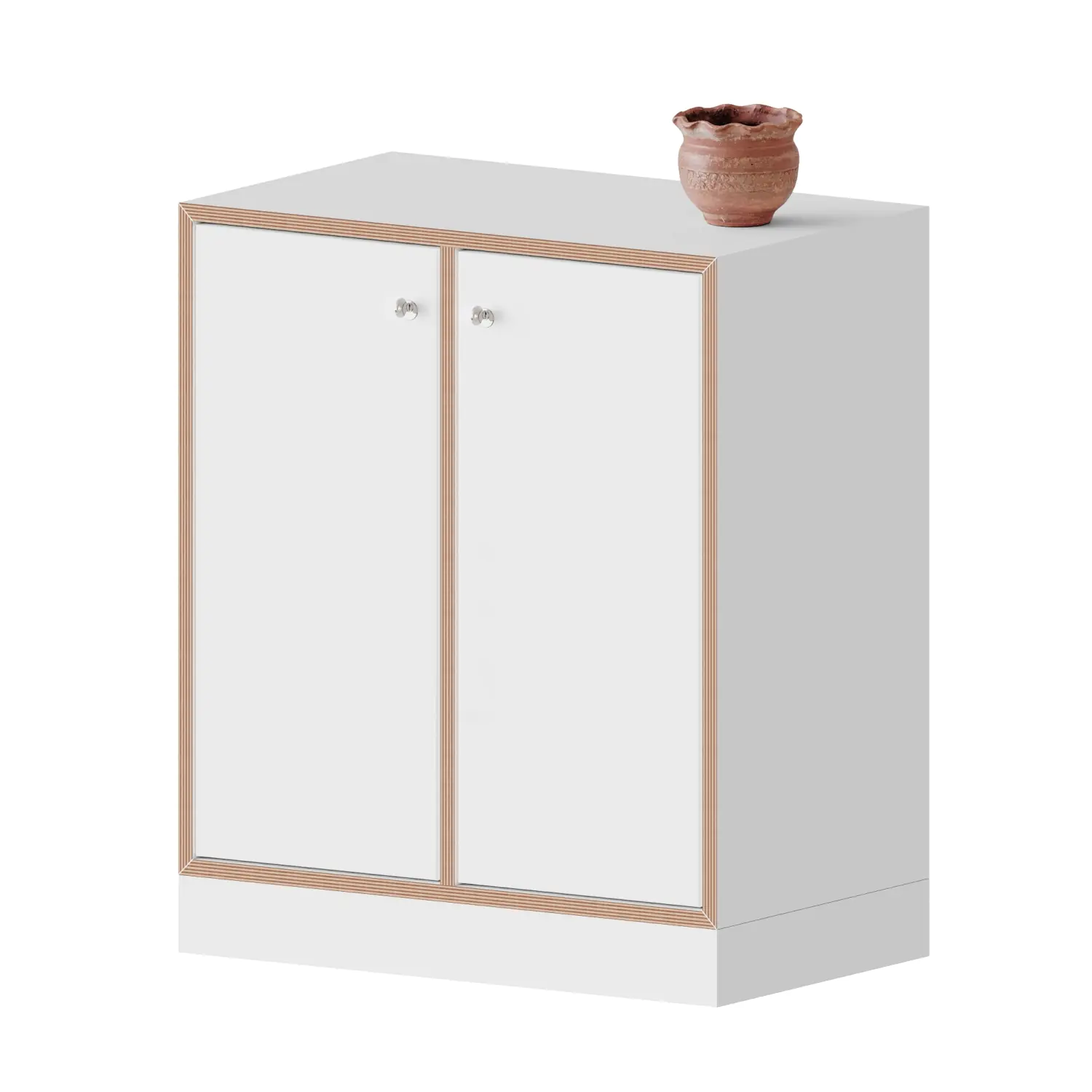 qickly® Schrank, 2 OH, 2 Türen mit Schloss, B/H/T: 70,1x74,3x42,6 cm aus der Kategorie Schränke Schnelllieferprogramm