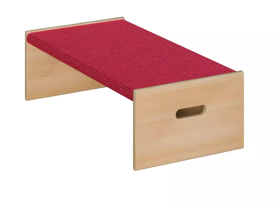 Spielpodest Rechteck groß, Teppichbelag, B/H/T 80 x 40 x 40 cm, einseitig offen aus der Kategorie Spielpodeste