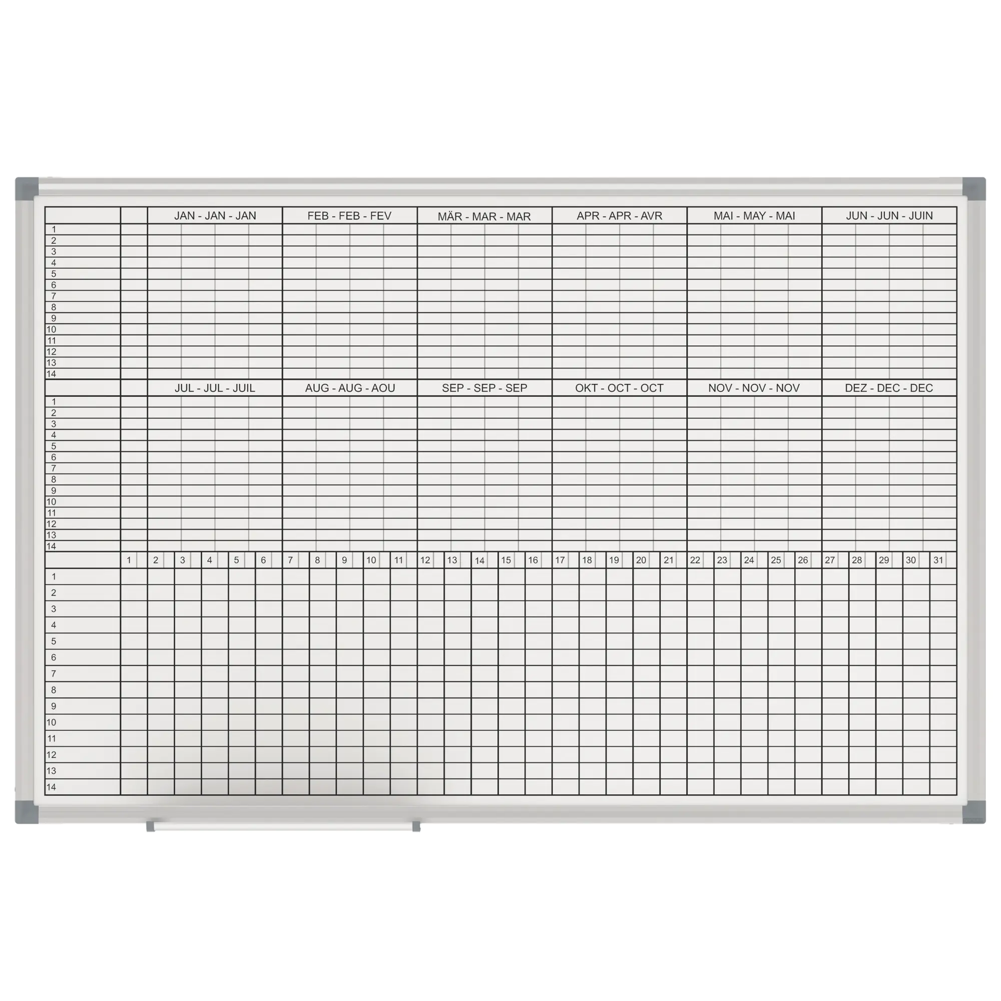 Maul Monats-/Jahresplaner MAULstandard 60x90cm aus der Kategorie Plantafeln