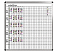 Klassen-Plantafel, 10 Stunden Mo-Fr, für 25 Klassen, 103x117 cm,