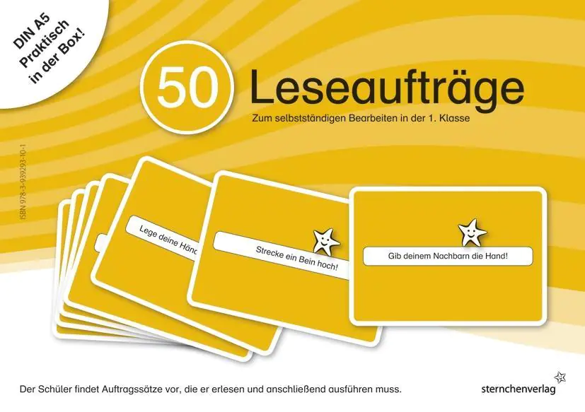 50 Leseaufträge in der Box aus der Kategorie Deutsch
