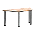 Trapeztisch, 140x70 cm (B/T), höhenverstellbar 58-72 cm, aus der Kategorie Trapeztische