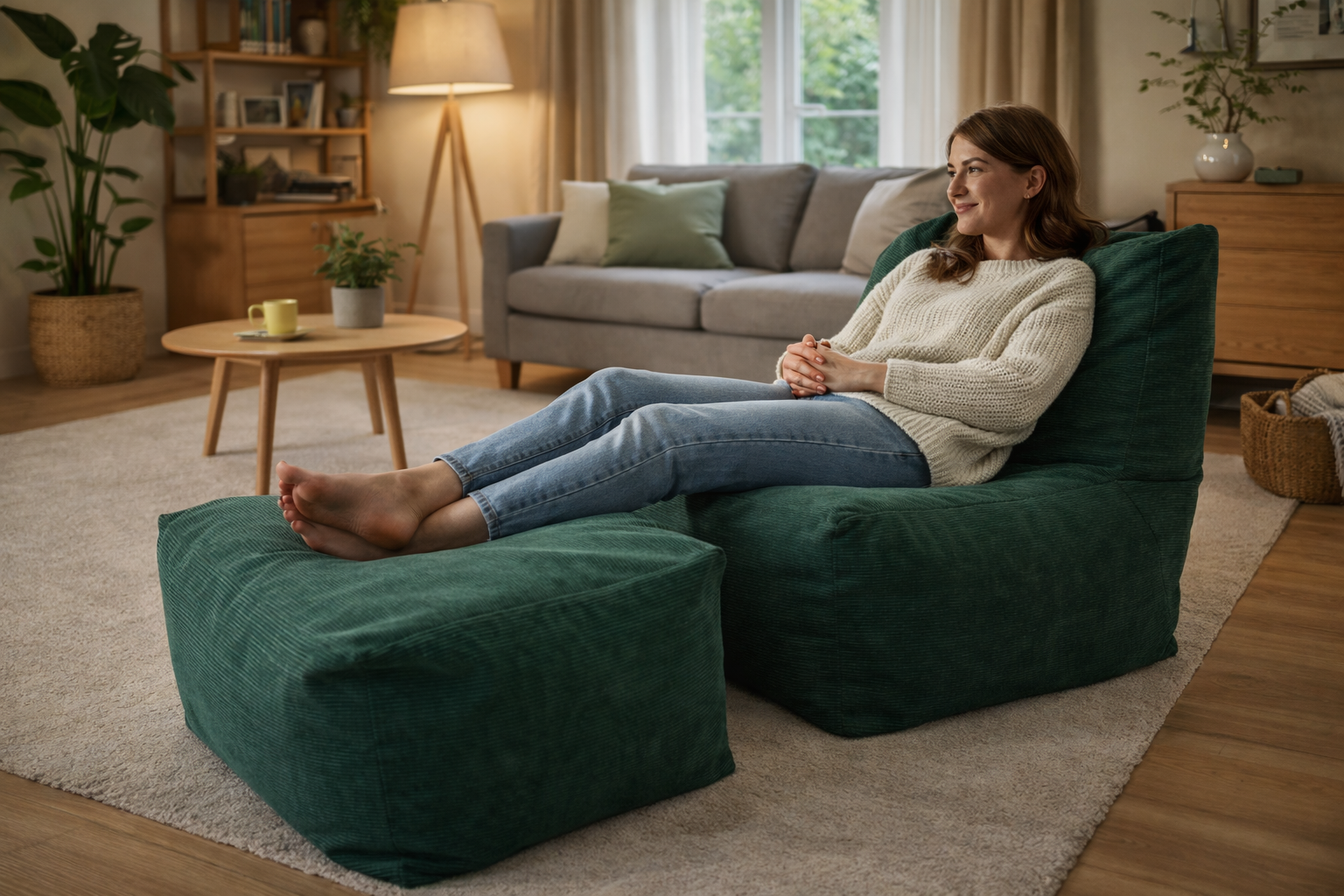 Sitzsack Luise klein, B: 60 H: 60 T: 65 cm Füllung 220 Liter EPS Perlen  aus der Kategorie Sitz-Tisch-Kombinationen