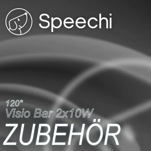 Speechi Visio Bar: 4K, Weitwinkel 120° - Lautsprecher 2x10W - Mikrofon x6 - Auto framing aus der Kategorie Zubehör für Interaktive Displays