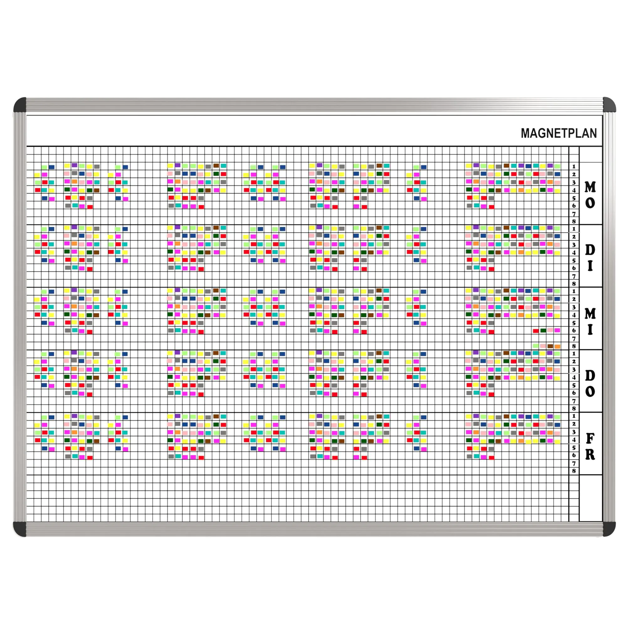 Personal-Raum-Plan,  8 Stunden, 73 Spalten, 103x157 cm,