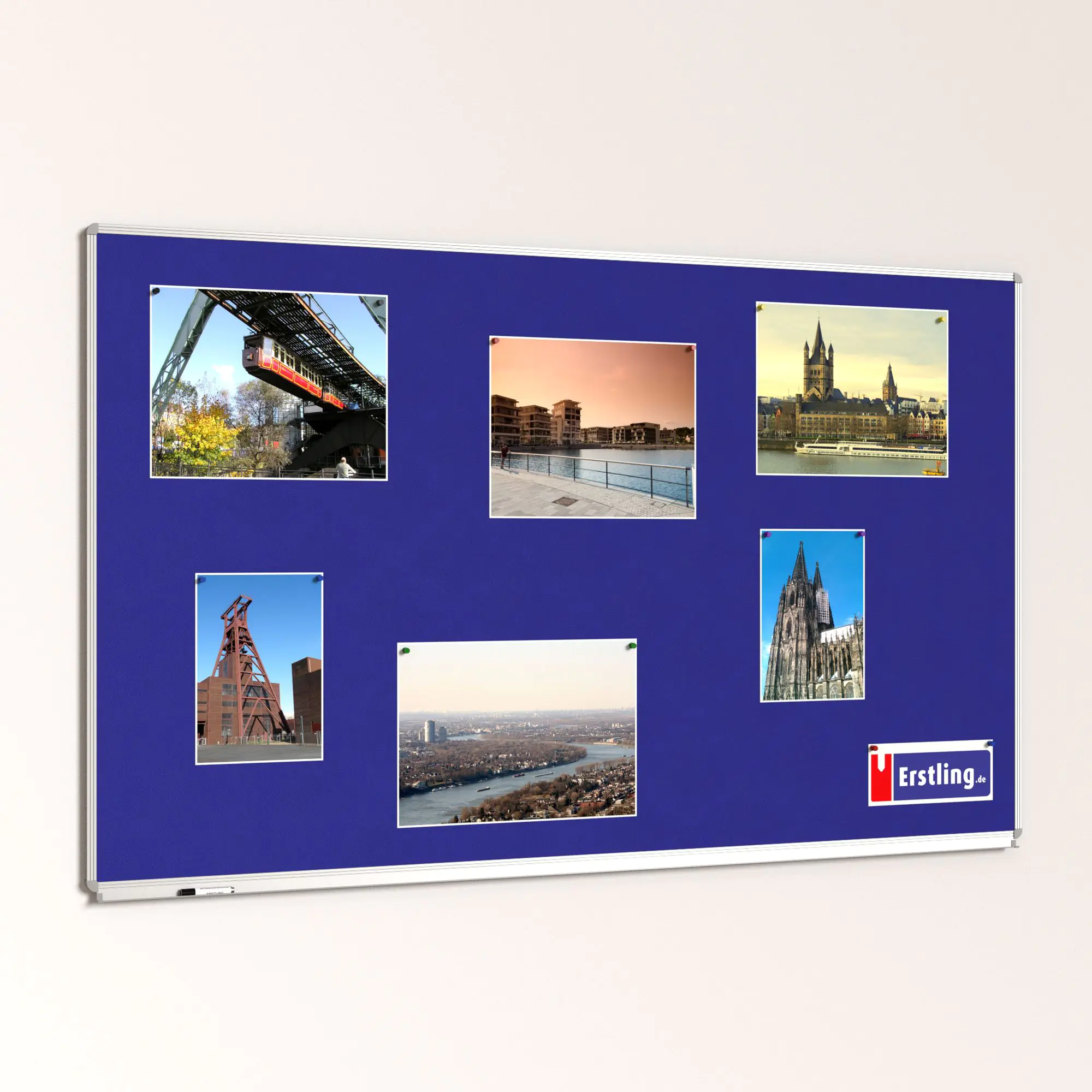 Textiltafel 200x120 cm, mit durchgehender Ablage, aus der Kategorie Wandtafeln Textil