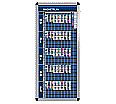 Klassen-Plantafel, 12 Stunden Mo-Fr, für 10 Klassen, 123x57 cm,