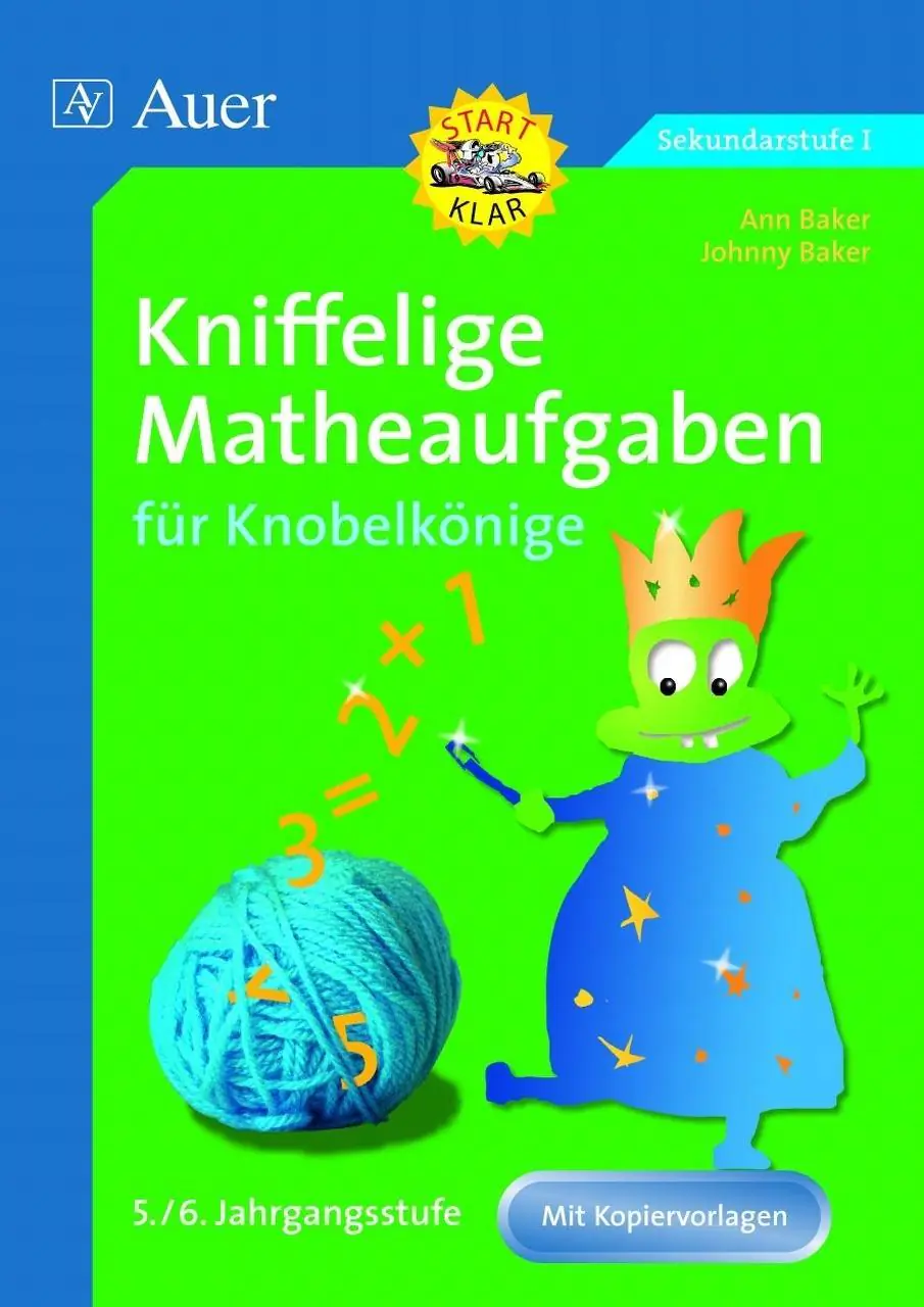 Kniffelige Matheaufgaben für Knobelkönige 5./6. Jahrgangsstufe aus der Kategorie Mathematik