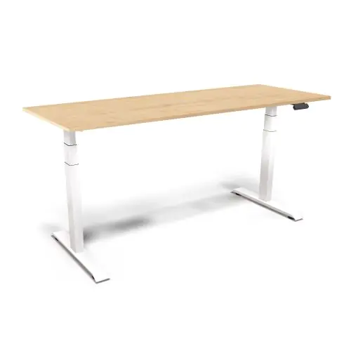elektrisch höhenverstellbarer Schreibtisch 140x80 cm, verstellbar 65-130 cm aus der Kategorie Schreibtische
