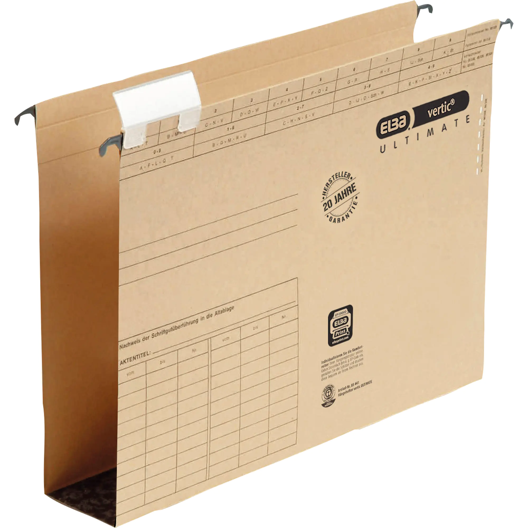 Elba Hängesammler Ultimate A4 Hartpappe 6cm naturbraun aus der Kategorie Registraturen