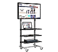 Flat-Screen-Wagen bis  42 Zoll Diagonale, Höhe 170 cm, 86x52 cm (B/T), aus der Kategorie Rollwagen