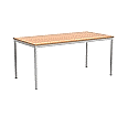 Rechtecktisch, 160x80 cm (B/T), 72 cm hoch,
