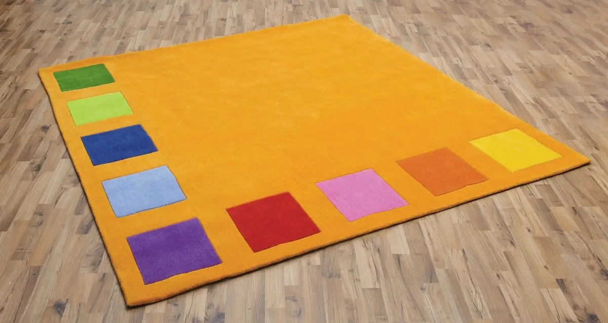 Teppich Squarolino Maße B/L: 200 x 200 cm aus der Kategorie Textilien