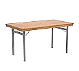 Klapptisch, 140x80 cm (B/T), 72 cm hoch, 4-Fuß,