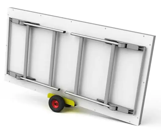 LEGO® FLL Projekttisch mit 2 Rollen für den Transport des Tisches, B/H/T 243x 94x 123cm in Gebrauch aus der Kategorie Tische Allgemein