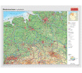 Wandkarte Niedersachsen, phys.(Vorderseite), polit.(Rückseite), 190x147cm aus der Kategorie Wandkarten Bundesländer