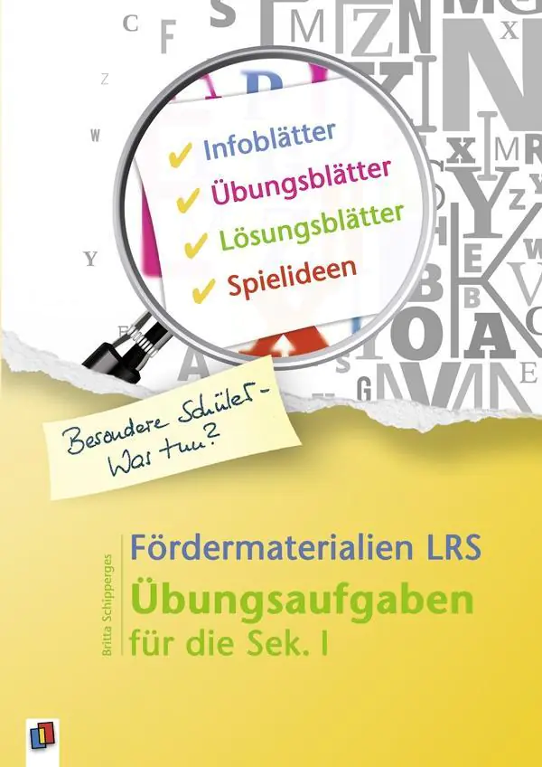 Fördermaterialien LRS aus der Kategorie Pädagogik
