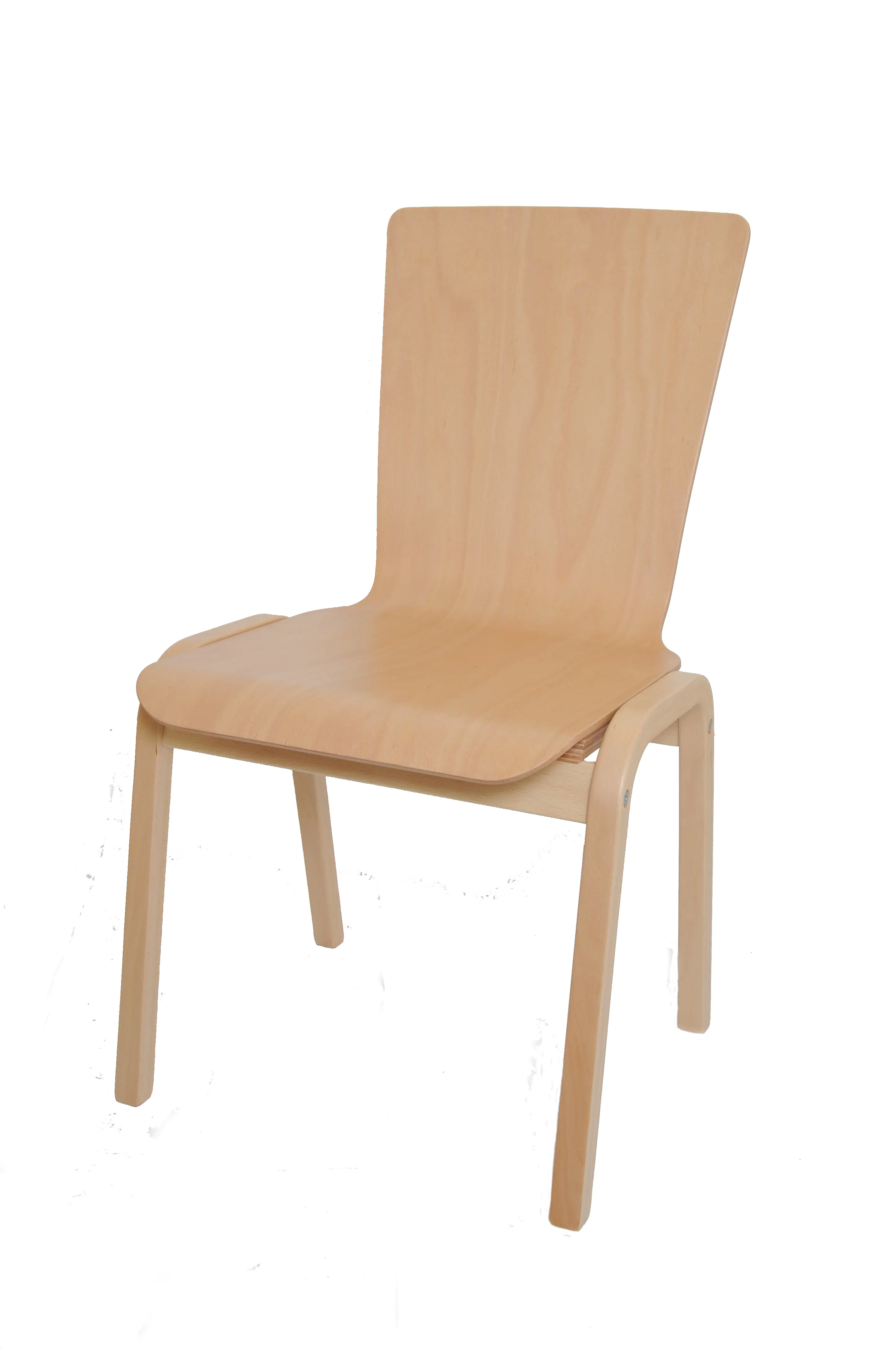 Schalenstuhl aus Buche Massivholz, stapelbar, Gestell Buche-Schichtholz natur aus der Kategorie Mehrzweckstühle