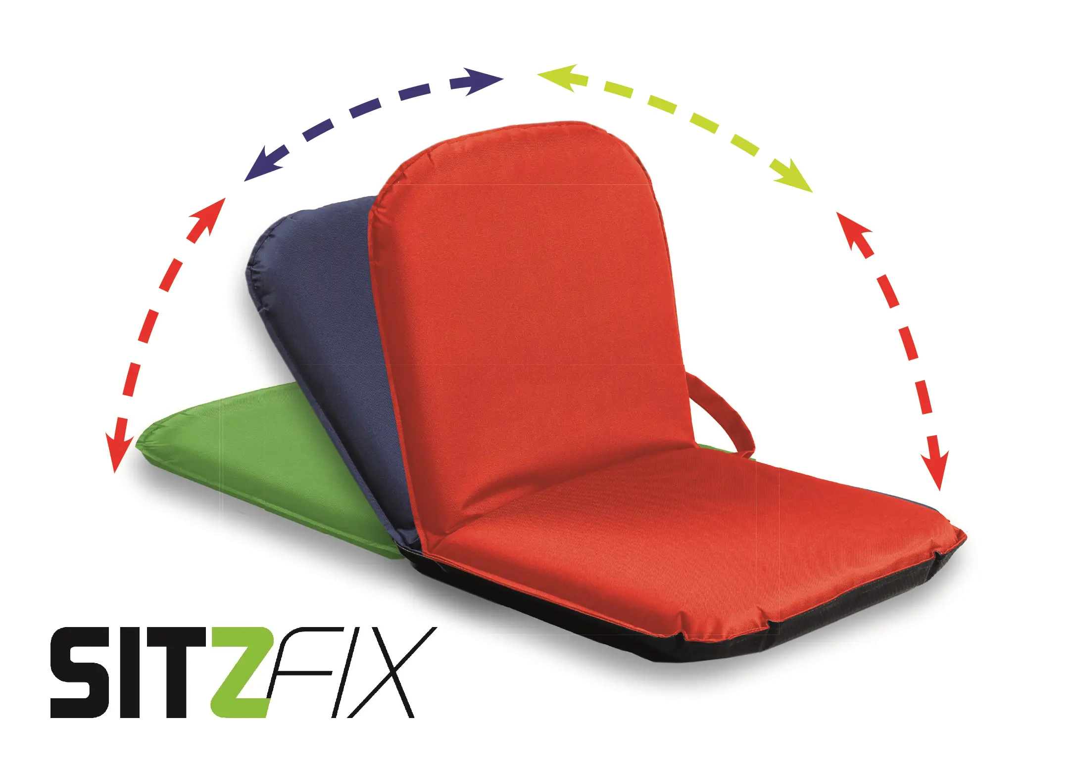 SITZFIX® Bodensitz, Sitzfläche: 43 x 45 cm, Rückenlehne mehrstufig verstellbar, ausgeklappt 94x47  aus der Kategorie Personalstühle