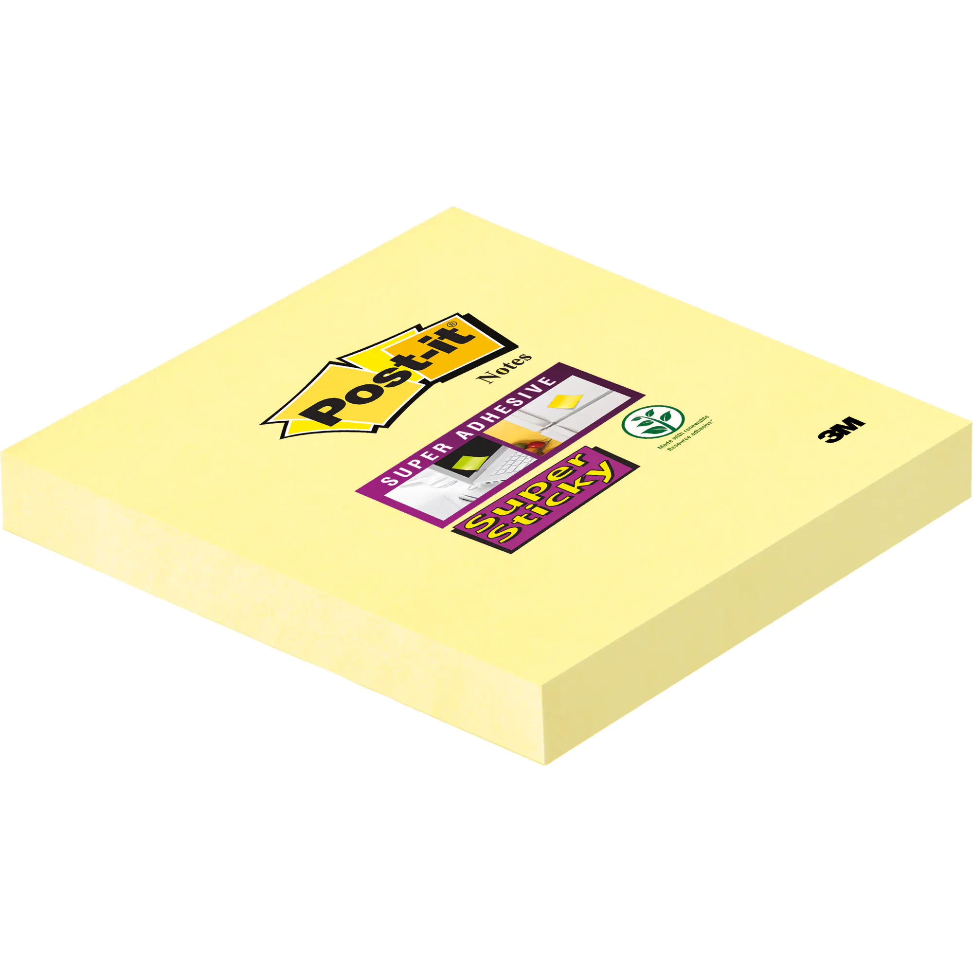 Post-it Haftnotiz Super Sticky 76x76mm 90Bl ge aus der Kategorie Haftnotizen & -streifen
