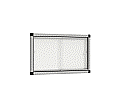 Info-Wandvitrine,  96 cm hoch, 150x6 cm (B/T), Rückwand Emaille weiß, aus der Kategorie Informationsvitrinen Innen wandmontiert