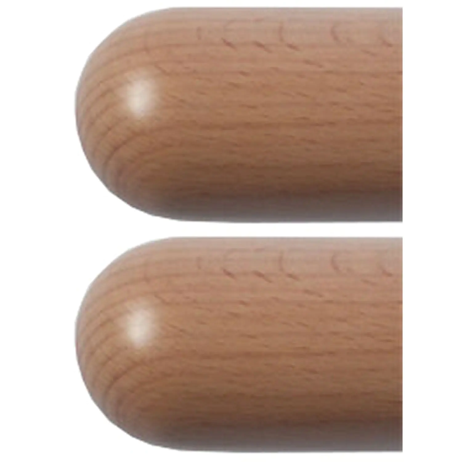 2 Abschlussbögen für Holz-Blende rund 45 mm aus Buche-Massiv-Holz