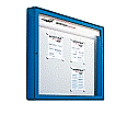 Info-Wandvitrine, 107 cm hoch, 107x6,5 cm (B/T), Rückwand Stahl weiß, aus der Kategorie Vitrinen