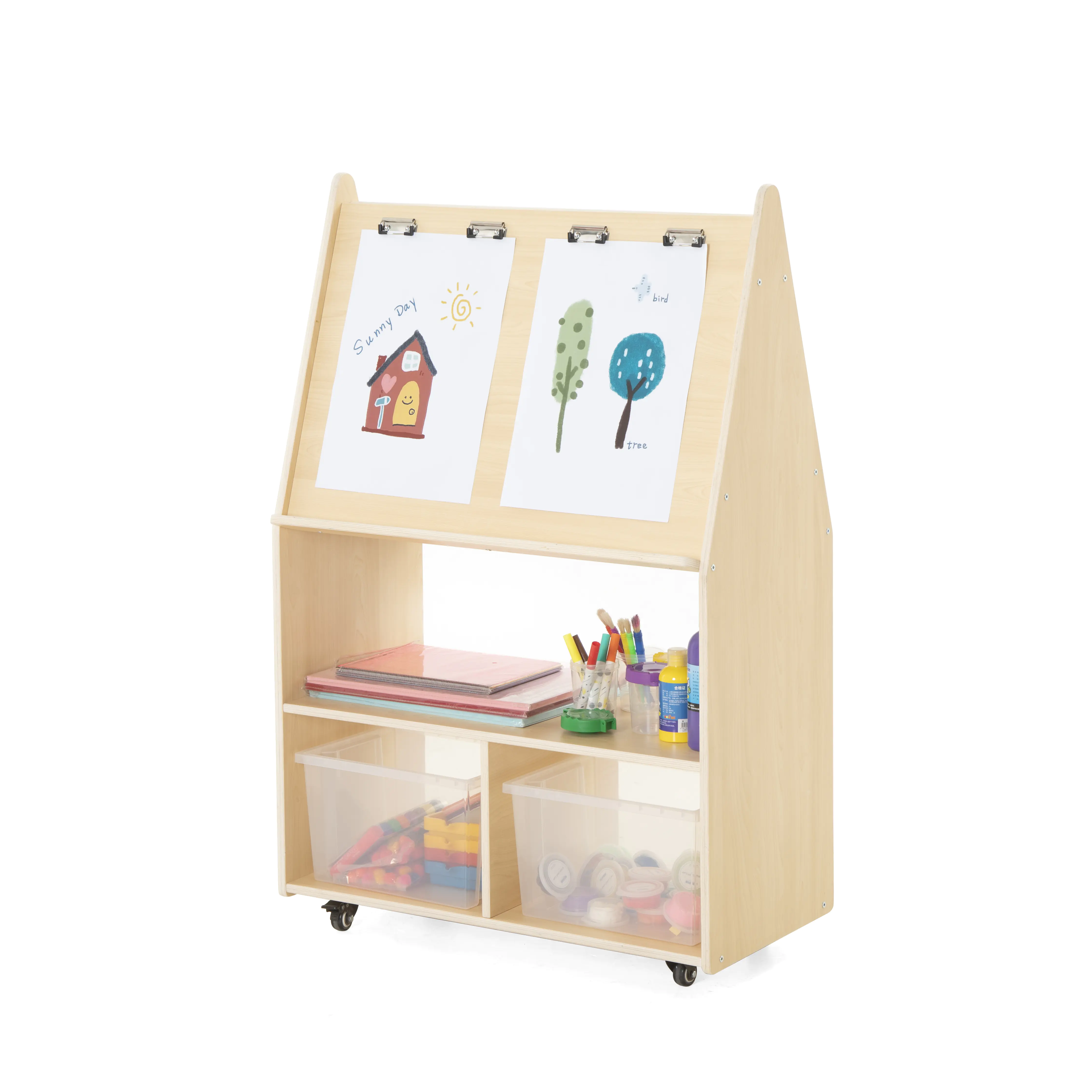 Wisdom | Staffelei mobil | 80 x 39 x 120 cm | Holz aus der Kategorie Bausteine & Spiellandschaften