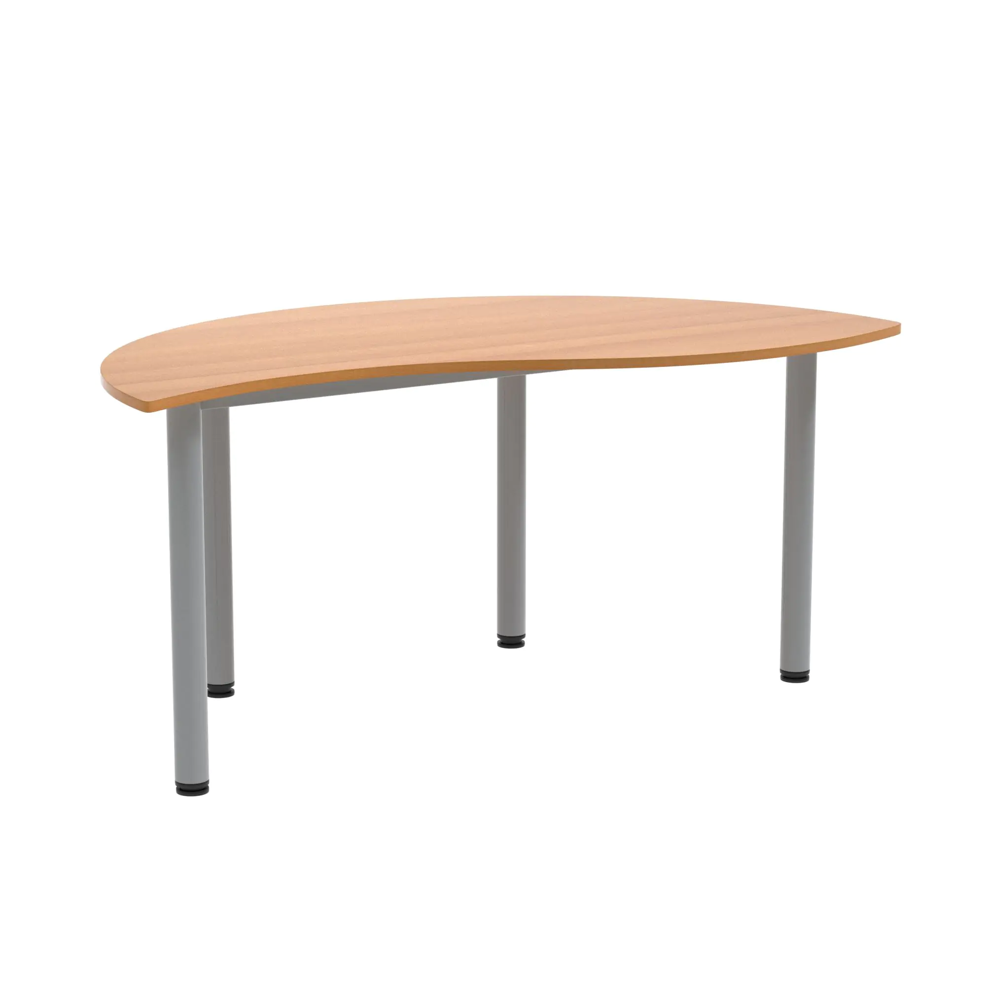 Wellentisch Halbrund, 160x90 (B/T), höhenverstellbar 58-72 cm,