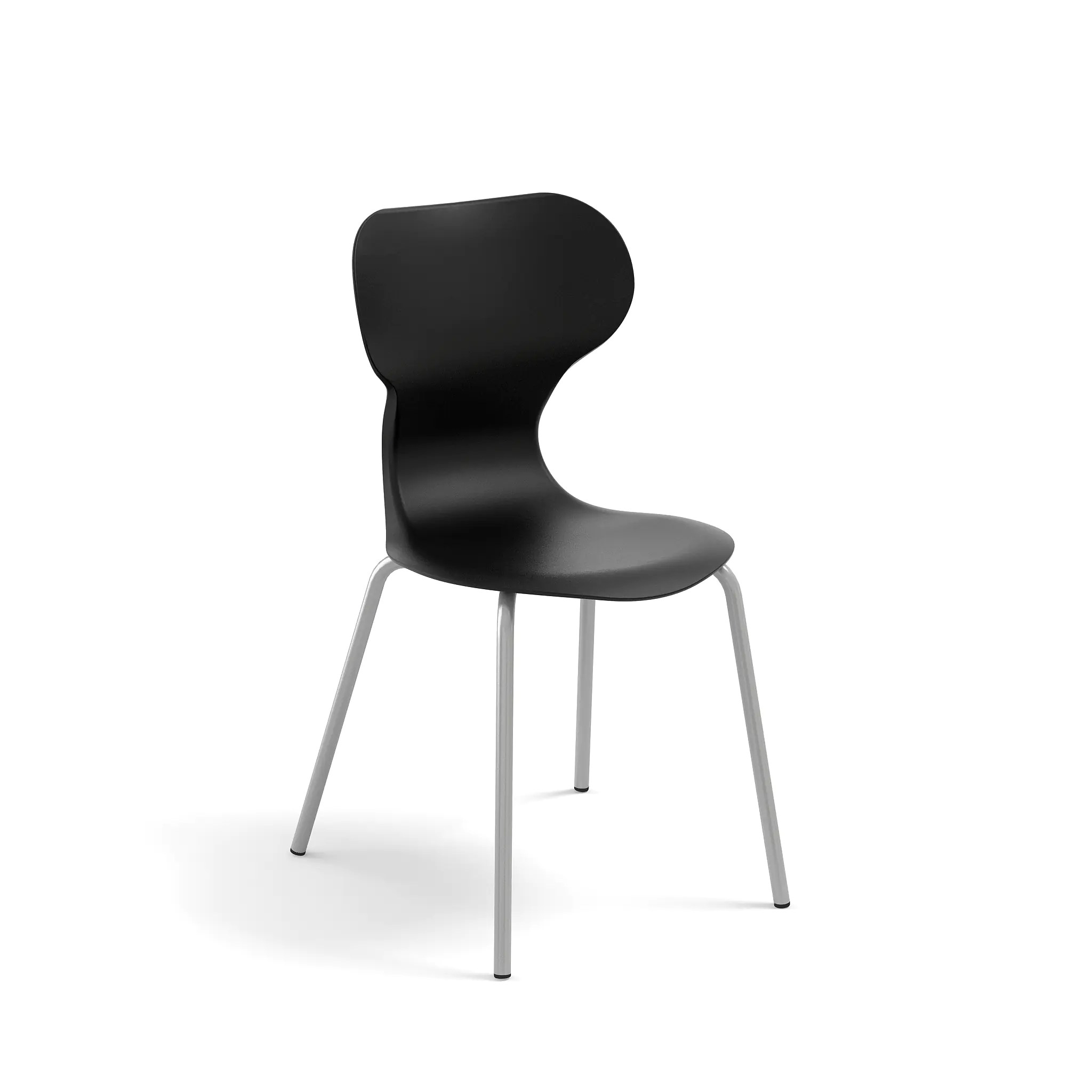 Vierbeinstuhl, Sitzschale aus Kunststoff, Sitzhöhe wählbar  aus der Kategorie Stühle