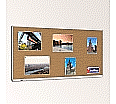 Korktafel 200x100 cm, mit durchgehender Ablage,